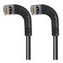 Shielded Category 6 Right Angle Patch Cable, Right Angle Left/Right Angle Left, Black, 1.0 ft