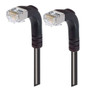 Shielded Category 6 Right Angle Patch Cable, Right Angle Down/Right Angle Down, Black, 2.0 ft