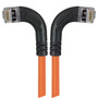 Shielded Category 6 Right Angle Patch Cable, Right Angle Left/Right Angle Right, Orange, 10.0 ft