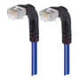 Shielded Category 6 Right Angle Patch Cable, Right Angle Down/Right Angle Down, Blue, 10.0 ft