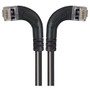 Shielded Category 6 Right Angle Patch Cable, Right Angle Left/Right Angle Right, Black, 20.0 ft