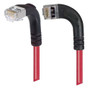 Shielded Category 6 Right Angle Patch Cable, Right Angle Left/Right Angle Down, Red, 10.0 ft