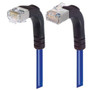 Shielded Category 6 Right Angle Patch Cable, Right Angle Down/Right Angle Up, Blue, 25.0 ft