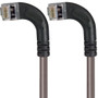 Category 5E Shielded LSZH Right Angle Patch Cable, Right Angle Left/Right Angle Left, Gray, 5.0 ft