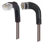Category 5E Shielded LSZH Right Angle Patch Cable, Right Angle Left/Right Angle Down, Gray, 20.0 ft
