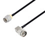 SMA Male to TNC Male Right Angle Cable Assembly using LC141TBJ Coax, 1.5 FT