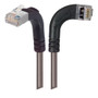 Category 5E Shielded LSZH Right Angle Patch Cable, Right Angle Right/Right Angle Up, Gray, 1.0 ft