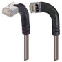 Category 5E Shielded LSZH Right Angle Patch Cable, Right Angle Left/Right Angle Up, Gray, 20.0 ft