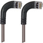 Category 5E Shielded LSZH Right Angle Patch Cable, Right Angle Right/Right Angle Right, Gray, 20.0ft