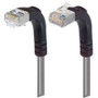 Category 5E Shielded LSZH Right Angle Patch Cable, Right Angle Up/Right Angle Down, Gray, 1.0 ft