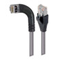 Category 5E Shielded Right Angle Patch Cable, Right Angle Left/Straight, Gray 1.0 ft