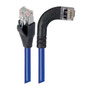 Category 5E Shielded Right Angle Patch Cable, Right Angle /Straight, Blue 5.0 ft