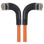 Category 5E Shielded Right Angle Patch Cable, Right Angle /Left Angle, Orange 5.0 ft