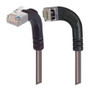 Category 5E Shielded Right Angle Patch Cable, RA Left Exit/RA Up, Gray 3.0 ft