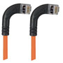 Category 5E Shielded Right Angle Patch Cable, RA Right Exit/RA Right Exit, Orange 7.0 ft