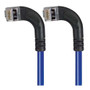 Category 5E Shielded Right Angle Patch Cable, Left Angle /Left Angle, Blue 15.0 ft