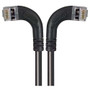 Category 5E Shielded Right Angle Patch Cable, Right Angle /Left Angle, Black 20.0 ft