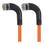 Category 5E Shielded Right Angle Patch Cable, Left Angle /Left Angle, Orange 30.0 ft