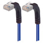 Category 5E Shielded Right Angle Patch Cable, Right Angle Up/Right Angle Up, Blue 20.0 ft