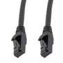Cat 6, Ethernet Cable, U/UTP, 24 AWG, Industrial Outdoor, High Flex, TPE Jacket, Black, 25-foot