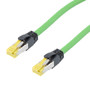 Profinet Type B/C Cat5e 2-Pair RJ45-RJ45 Cable SF/UTP Double Shielded 22AWG Stranded Drag Chain High Flex Industrial Outdoor PUR Green 2M