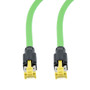Profinet Type B/C Cat6a 4-Pair RJ45-RJ45 Cable SF/UTP Double Shielded 26AWG Stranded Drag Chain High Flex Industrial Outdoor HFPUR Green 3M