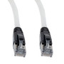 Category 6a 10gig Ethernet Patch Cable, F/UTP Shielded, RJ45, HiTemp 105C CMP Plenum Jacket, 26AWG Stranded Relaxed Style, 300V, White, 75F