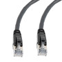 Category 6a 10gig Ethernet Patch Cable, F/UTP Shielded, RJ45, Riser CMR/CMG Jacket, 26AWG Stranded Relaxed Style, 300V, Black, 25FT