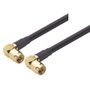 RG58C Coaxial Cable, SMA 90° Male / 90° Male, 2.5 ft