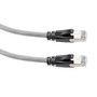 Category 6a 10gig Ethernet Patch Cable, F/UTP Shielded, RJ45, Riser CMR/CMG Jacket, 26AWG Stranded Relaxed Style, 300V, Gray, 50FT