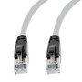 Category 6a 10gig Ethernet Patch Cable, F/UTP Shielded, RJ45, Riser CMR/CMG Jacket, 26AWG Stranded Relaxed Style, 300V, Gray, 50FT