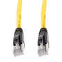 Category 6a 10gig Ethernet Patch Cable, F/UTP Shielded, RJ45, CMR Riser CMG Jacket, 26AWG Stranded Relaxed Style, 300V, Yellow, 3F