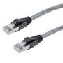 Category 6a 10gig Ethernet Patch Cable, F/UTP Shielded, RJ45, Dual LSZH CM Jacket, 26AWG Stranded Relaxed Style, 300V, Gray, 7FT