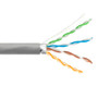 Category 6a 10gig Ethernet Bulk Cable, F/UTP Shielded, Riser CMR CMG Jacket, 26AWG Stranded Relaxed Patch Style, 300V, Gray, 1,000 Feet