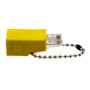 ISDN Crossover Adapter, RJ48C Female to RJ45 Male, Yellow