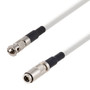 75 Ohm 6G SDI HD-BNC Male to 1.0/2.3 Male Cable Assembly using 1855A-WH Coax, 1 FT