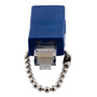 CAT5e Ethernet Loopback Adapter RJ48C Female to RJ45 Male, Dark Blue