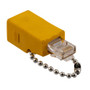ISDN Loopback Adapter RJ48C Female to RJ45 Male, Dark Yellow