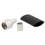 N Male Connector Crimp/Non-Solder Contact Attachment for LMR-400, LMR-400-DB, LMR-400-FR, and 400-Series Cable - EZ-400-NMH-PL-X-LC