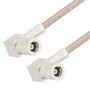 SMB Plug Right Angle to SMB Plug Right Angle Cable Assembly using RG316-DS Coax, 1 FT , LF Solder - LCCA31374-FT1