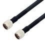 Low Loss N Male to N Male Weatherproof Cable Assembly with Silicone using LMR-400 Coax, 5 FT - LCCA9873/WP-FT5