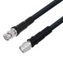 Low Loss BNC Male to TNC Male Cable Assembly using LMR-400-UF Coax With Times Microwave Components with HeatShrink - LCCA9950-FT3