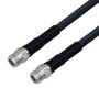 Low Loss N Female to N Female Cable Assembly using LMR-400-UF Coax With Times Microwave Components with HeatShrink - LCCA9951-FT2