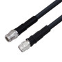 Low Loss N Female to TNC Male Cable Assembly using LMR-400-UF Coax With Times Microwave Components with HeatShrink - LCCA9956-FT3