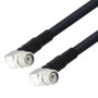 Low Loss TNC Male Right Angle to TNC Male Right Angle Cable Assembly using LMR-400-UF Coax With Times Microwave Components with HeatShrink - LCCA9966-FT2