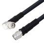 Low Loss TNC Male Right Angle to TNC Male Cable Assembly using LMR-400-UF Coax With Times Microwave Components with HeatShrink - LCCA9967-FT5
