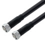 Low Loss 4.3-10 Male to 4.3-10 Male Cable Assembly using LMR-600-UF Coax With Times Microwave Components with HeatShrink - LCCA9968-FT2