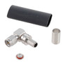 SMA Male Right Angle Connector Crimp/Solder Attachment for LMR-240, LMR-240-DB, LMR-240-FR, and 240-Series Cable - TC-240-SM-RA-SS-D-LC