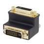 DVI 24+5 Male to DVi Female right angle adaptor