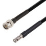 75 Ohm 12G SDI BNC Male to HD-BNC Male Cable Assembly using 4694R-BK Coax, 1 FT